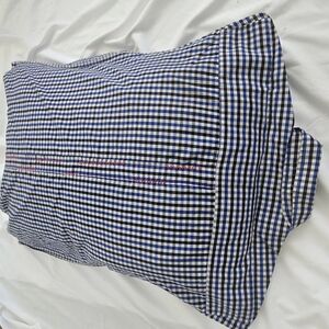 Pillowcase: Blue and White Checkered For DORM ROOM
